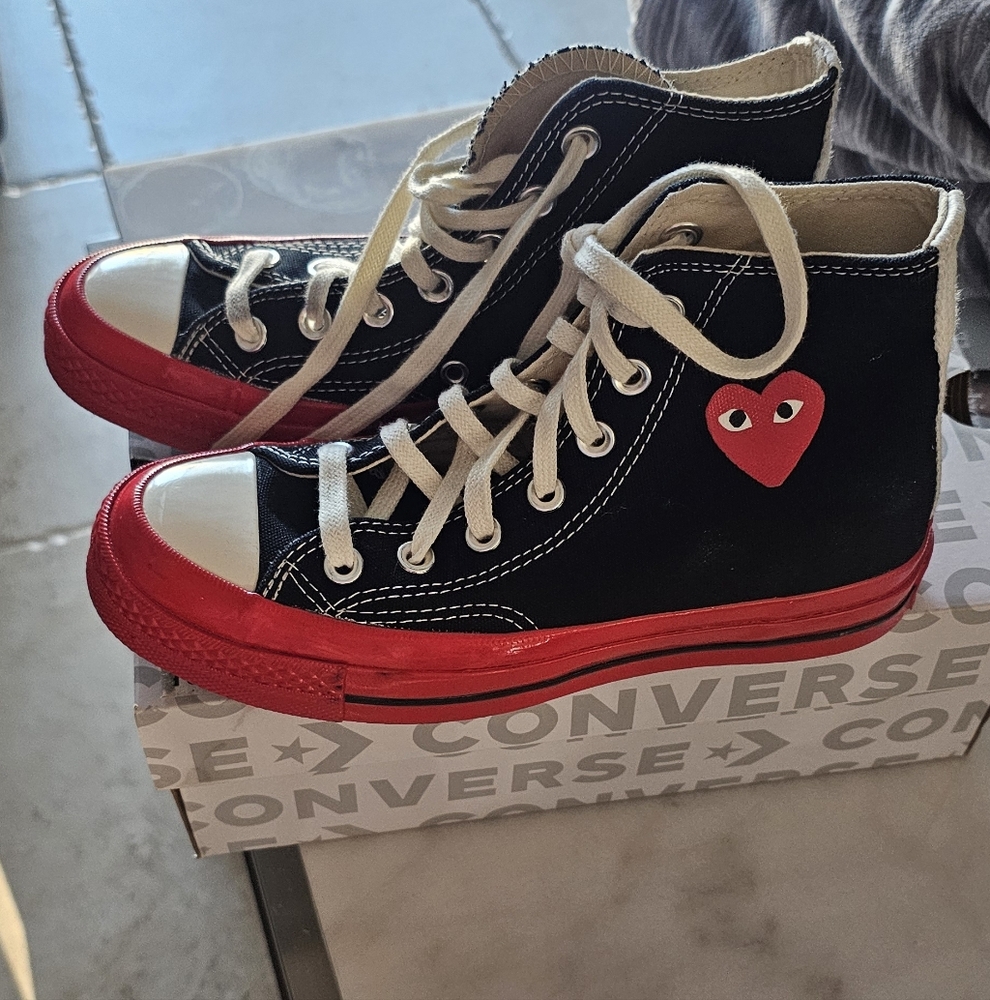 Converse Comme Des Garcons Play Chuck 70 High Size 5.5 Woman  3.5 Men
